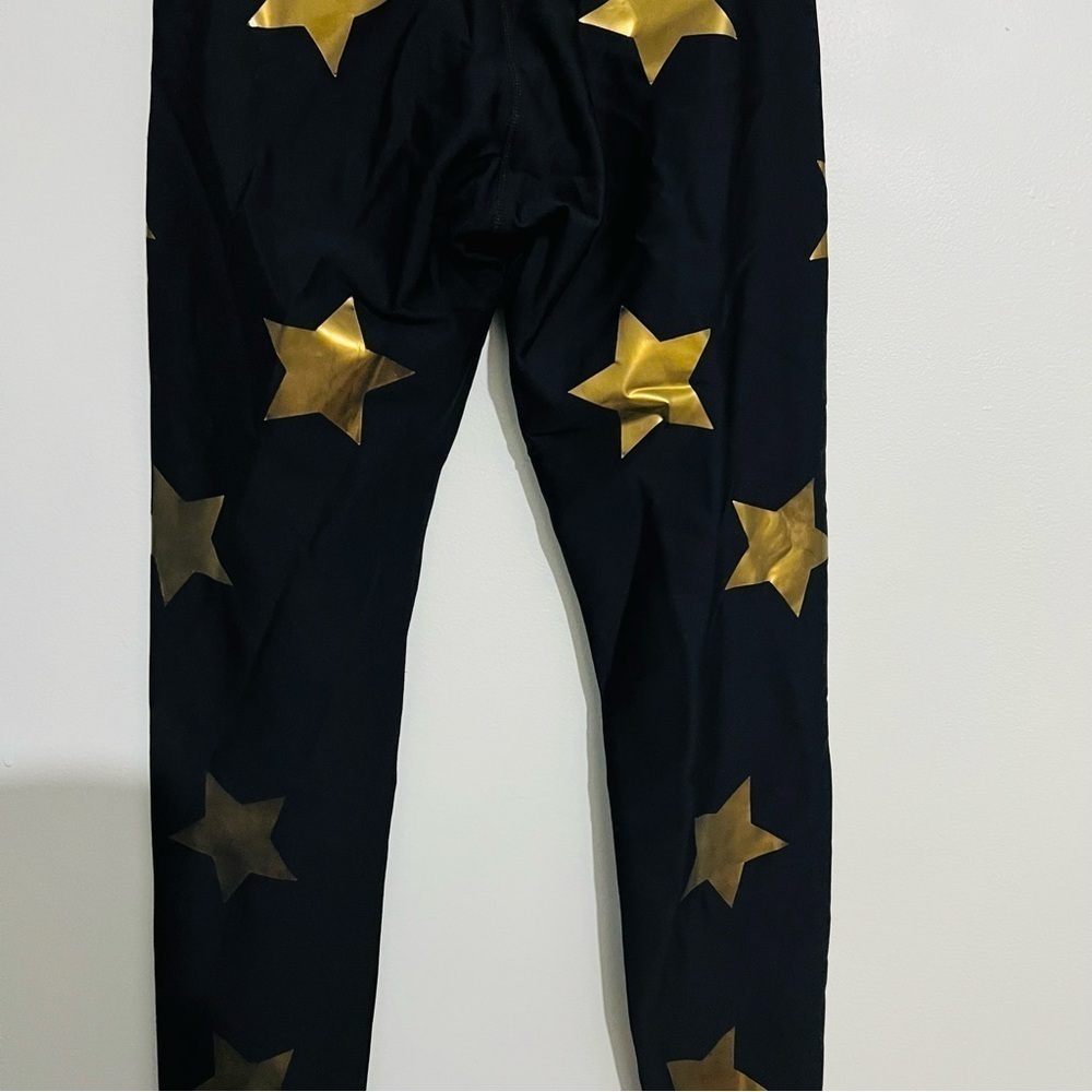 Ultra Core gold star black leggings size small - Picture 3 of 10